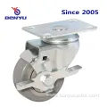 Swivel TPR Caster with Side Brake